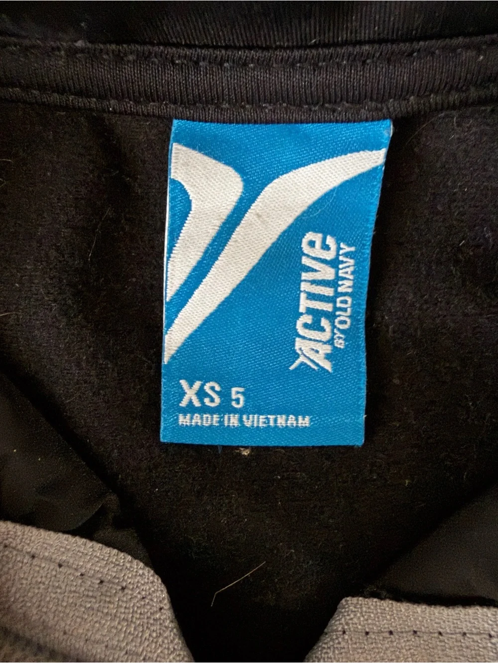 Old Navy kids jacket - black with gray - size XS